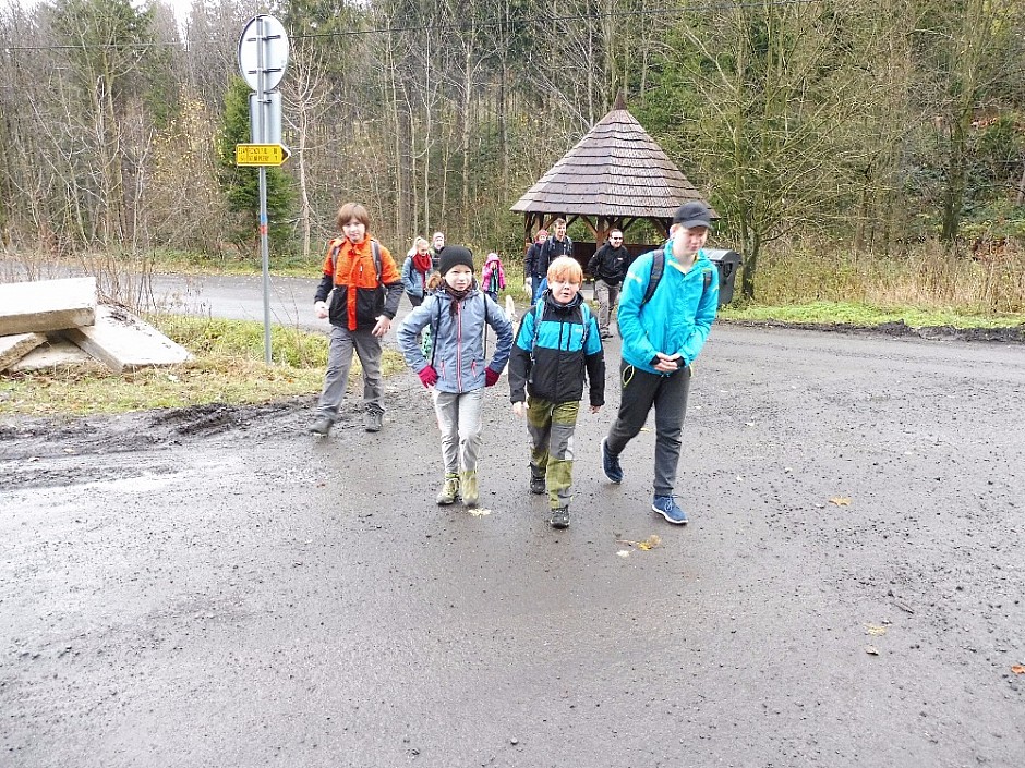 Hájenka Janíkovo sedlo 10.-12.11 (15) Z Veřovic na Velký Javorník 