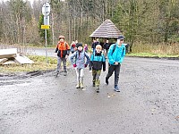 Hájenka Janíkovo sedlo 10.-12.11 (15) Z Veřovic na Velký Javorník 