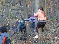 2-přes Šostýn na Bezručovu vyhlídku Hájenka 9.-11.11.2018 Janíkovo sedlo Kopřivnice (11)